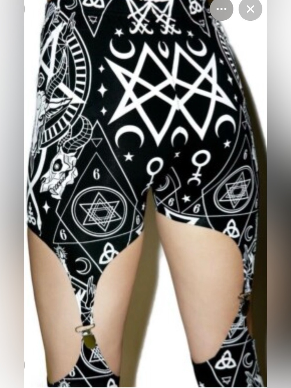 Killstar Evilynn Leggings 666 sz XL - Picture 2 of 7